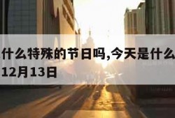 今天是什么特殊的节日吗,今天是什么特殊的节日吗12月13日
