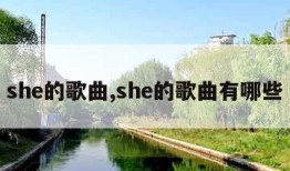 she的歌曲,she的歌曲有哪些
